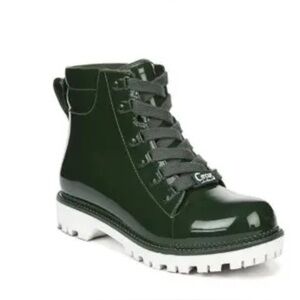 Circus by Sam Edelman Women's Kascade Rain Boot Hunter Green Shiny size 7